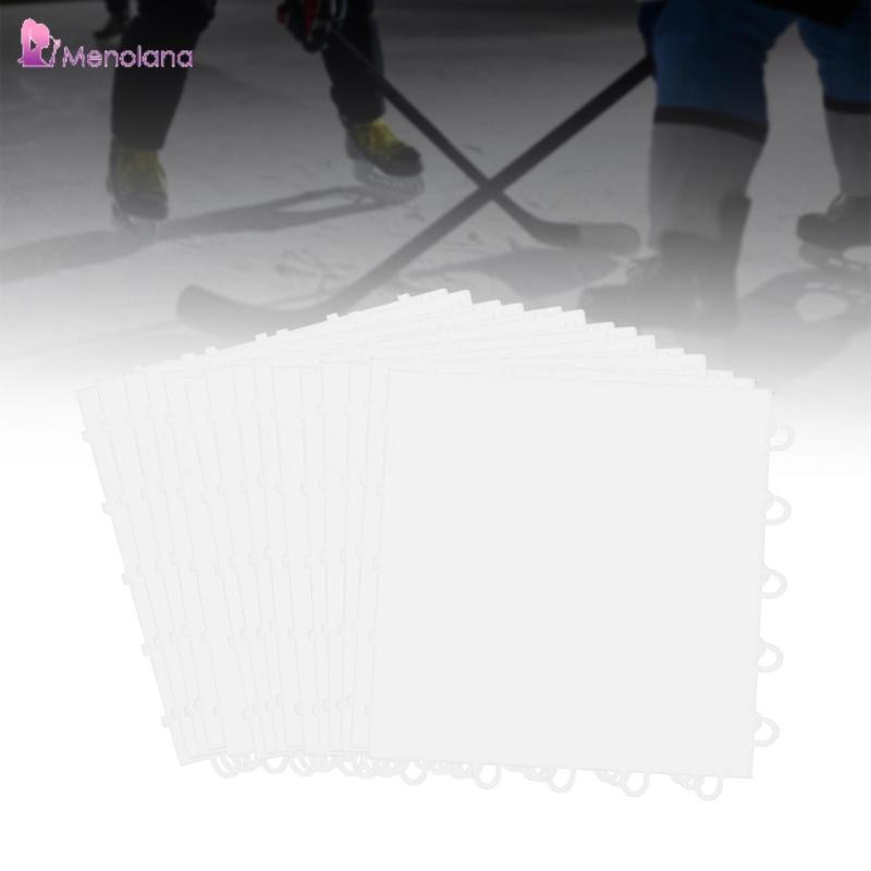 [Menolana] Dryland Synthetic Ice Hockey Training Board 15 Pieces 9.84x9.84 Inches Square - Perfect f