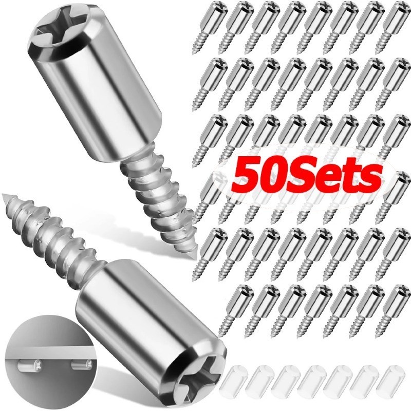 10-50ชิ้นเฟอร์นิเจอร์เล็บวงเล็บ/ข้ามสกรูแตะตัวเองที่มีแขน/ลื่นพาร์ทิชันเล็บ