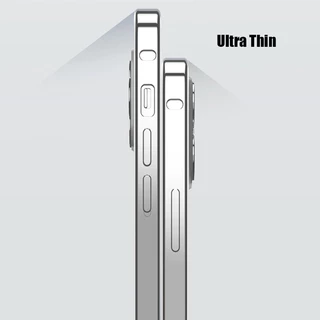 Ultra Thin กันชนอลูมิเนียมกรอบโลหะ Hard Cover สําหรับ iPhone 17 16 15 12 13 14 Plus Pro Max กรณีเปลือกป้องกัน Coque