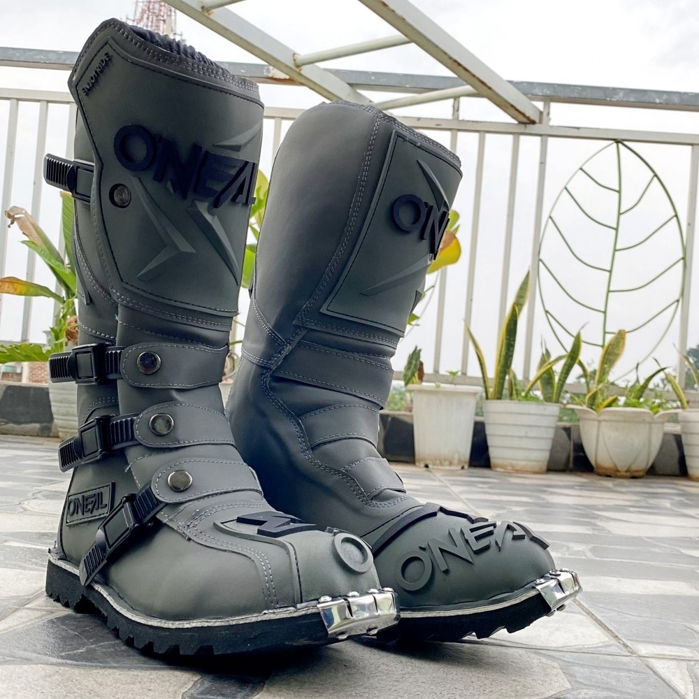 MOTOCROSS BOOTS รองเท้าวิบากเหล็กปลายเท้า รุ่น SOBB 017 สําหรับเอ็นดูโร/ครอส/ทัวร์ริ่ง/เทรบบาส