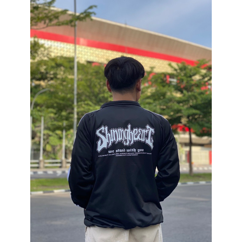 TRACKTOP PSHT SHINING HEART COOL BLACK Tracktop ปัก RG8