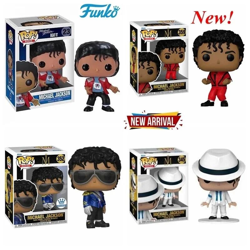 Funko POP ROCKS ไมเคิลแจ็คสัน #24 #345 ไมเคิล Jackson #352 #359 ของเล่นตัวเลขไวนิล