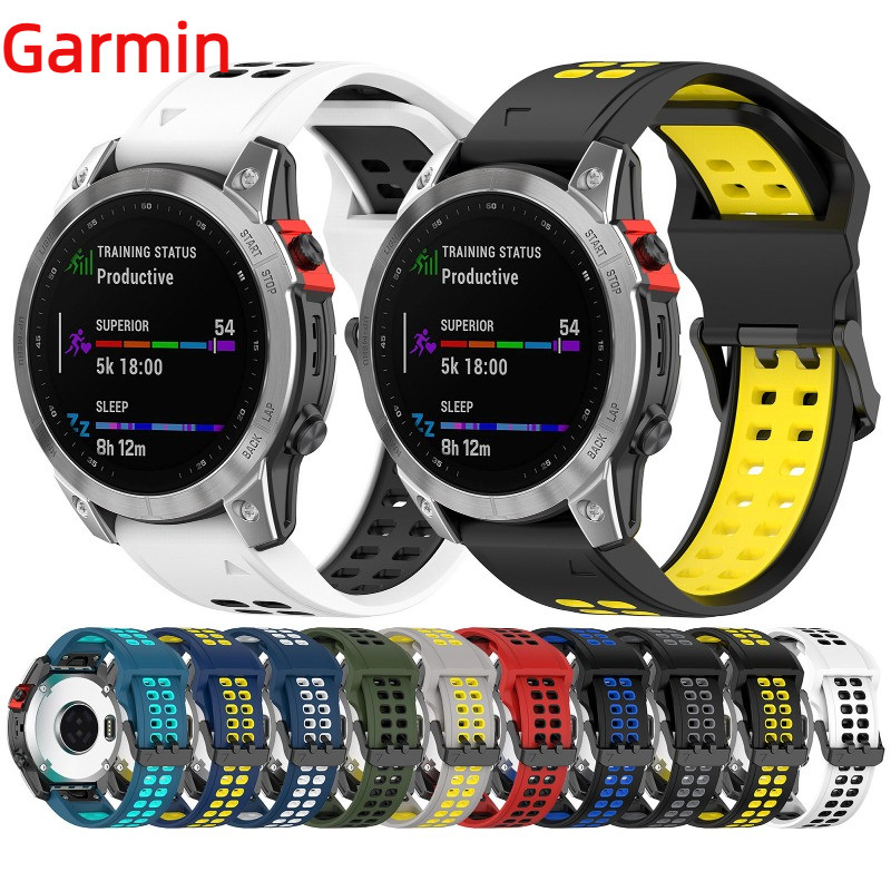 Quickfit 20 22 26 มม.ซิลิโคนสําหรับ Garmin fenix 8 E 7X 7S 6X 6 Pro 6S 5 5X Plus Smart watch Band สร