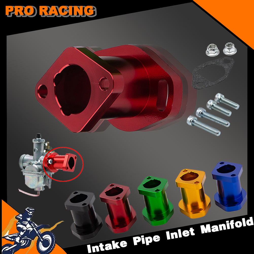 For VM22 PZ19 PZ26  Intake Pipe Inlet Manifold Gasket Screw Carb CNC Intake Manifold Carburetor Adap