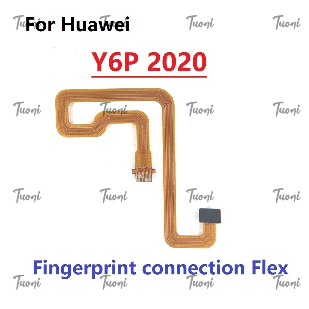 สําหรับ Huawei Y6P 2020 Touch ID ลายนิ้วมือเชื่อมต่อเครื่องสแกนเนอร์เซ็นเซอร์ Home Return Key เมนูปุ