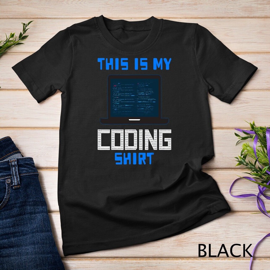 Coding T เสื้อของขวัญสําหรับโปรแกรมเมอร์คอมพิวเตอร์ Geek Nerd เสื้อยืด