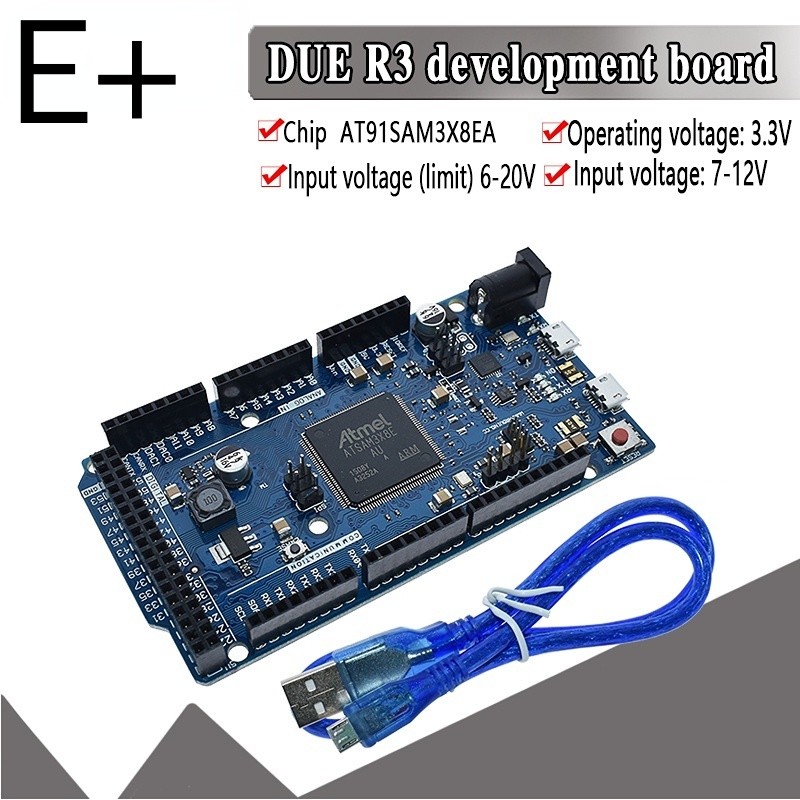 DUE R3 บอร์ด AT91SAM3X8E SAM3X8E 32 บิตแขน Cortex-M3 ควบคุมโมดูลสําหรับ Arduino Development board