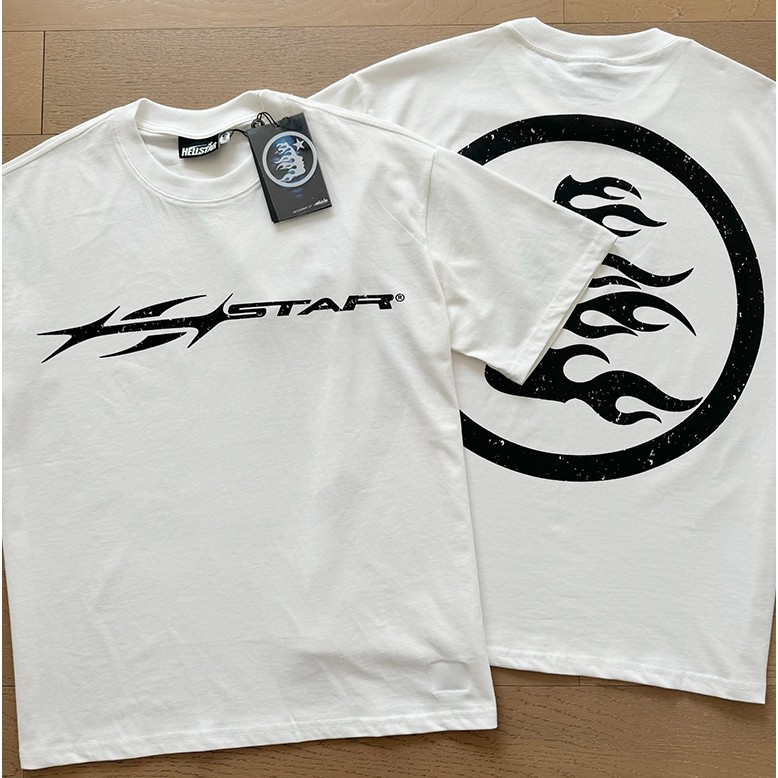 เสื้อยืดแขนสั้นทรงหลวม Hellstar High Street Cotton ใหม่