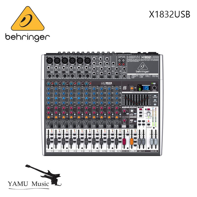 Behringer XENYX X1832USB 18-Input Mixer พร้อม USB & Effect