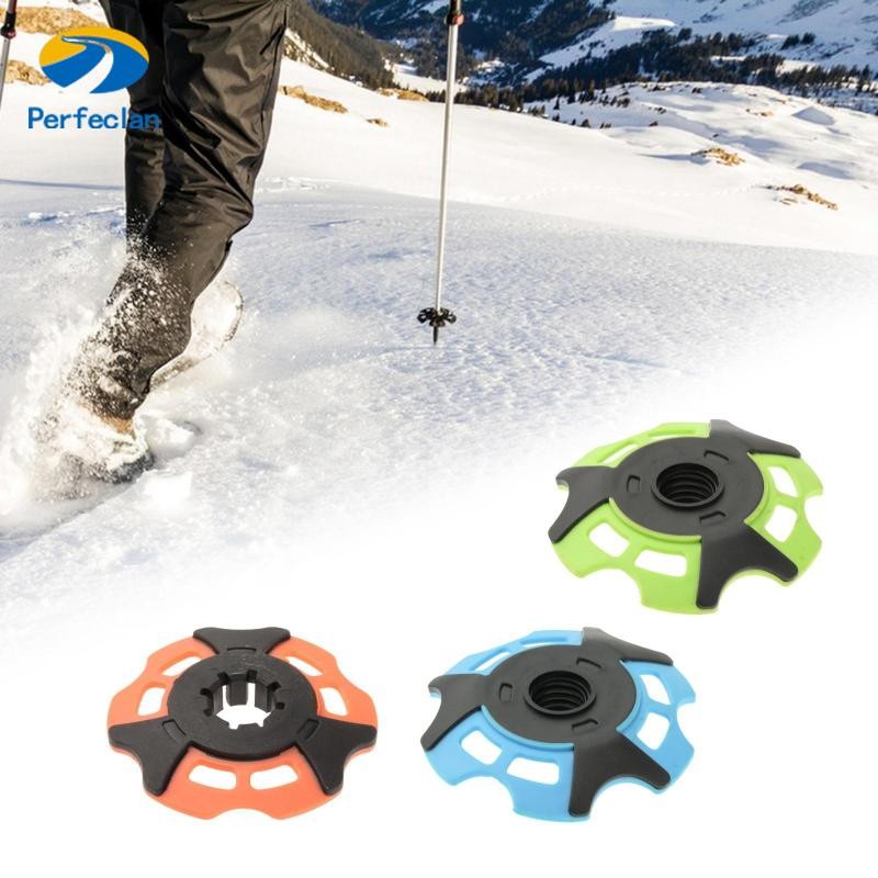 Perfeclan Trekking Pole Snowflake Basket Trekking Pole ตะกร้าเสาเดินป่าทดแทนแบบพกพา