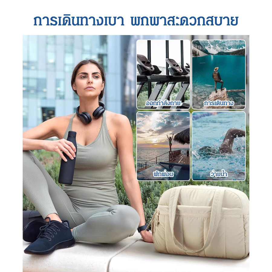 กระเป๋าสะพายข้าง กระเป๋าเดินทางแบบดัฟเฟิล กระเป๋าใส่ของสุดสัปดาห์แบบพกพา กันน้ำ พร้อมกระเป๋าปรับได้