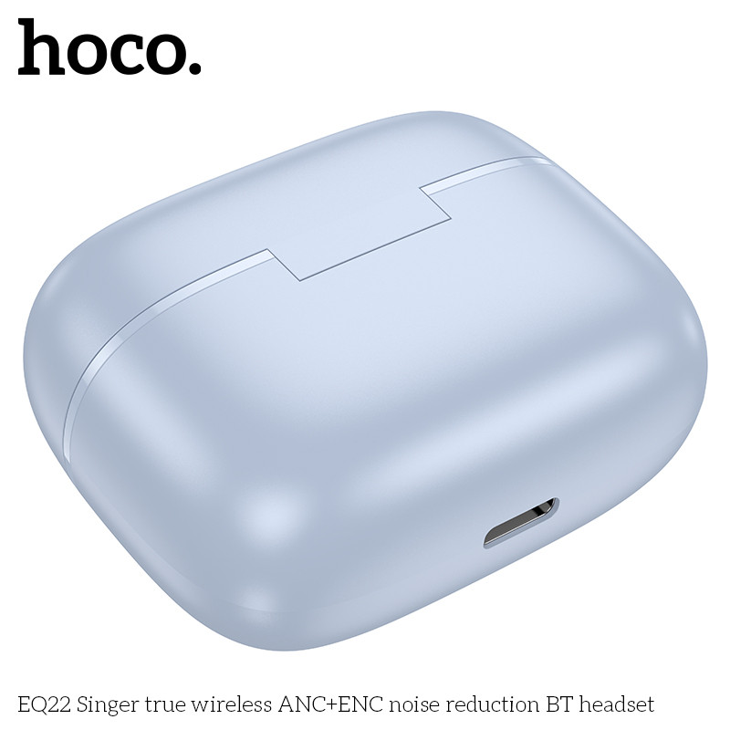 HOCO EQ22 หูฟังบลูทูธ TWS พร้อมระบบตัดเสียงรบกวน ANC + ENC หูฟังไร้สาย ใช้งานได้ 7 ชม. BT 5.4 hc3