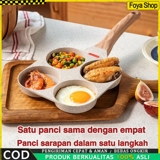 COD 4 Lubang Non Stick Wajan Panci Penggorengan Telur Pancake  Egg Frying Pan Wajan Teflon Telur Anti Lengket