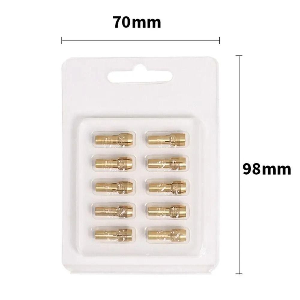Ziluolan 10 ชิ้น Mini เจาะ Chucks, ทองเหลือง 4.8 มิลลิเมตร Shank เจาะโลหะ Chucks Collet, 0.5 มิลลิเมตร-3.2 มิลลิเมตรเครื่องมือโรตารี่สําหรับ Dremel ราคา ถูกที่สุด ดีลบีเคเค แกลเลอรีภาพที่ 3