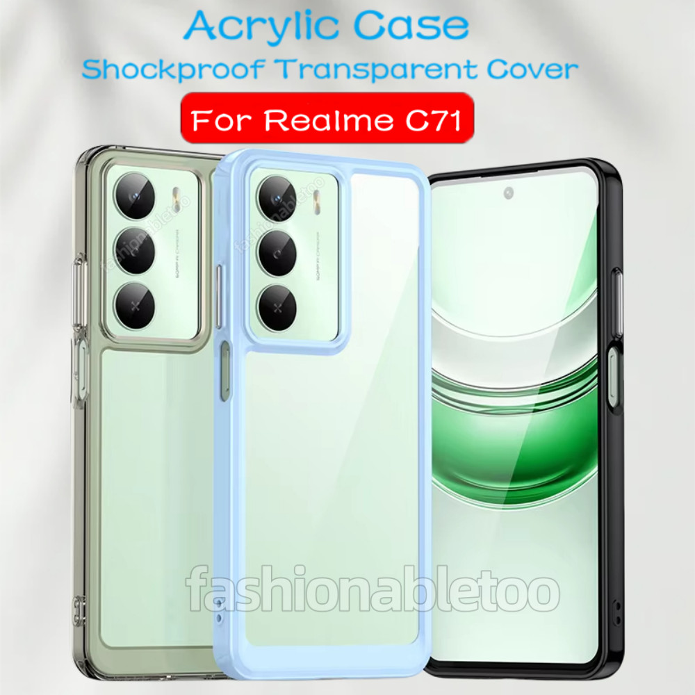 สําหรับRealme C71 สําหรับRealme C71 C75 X C75X C 71 C 75X RealmeC71 RealmeC75 X RealmeC75Xโปร่งใสTPU