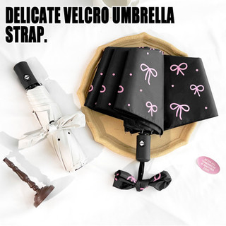 2026 Polka-dot Bow Umbrella Female Sun Umbrella Sunscreen Sunshade Sun-rain Dual Purpose Automatic