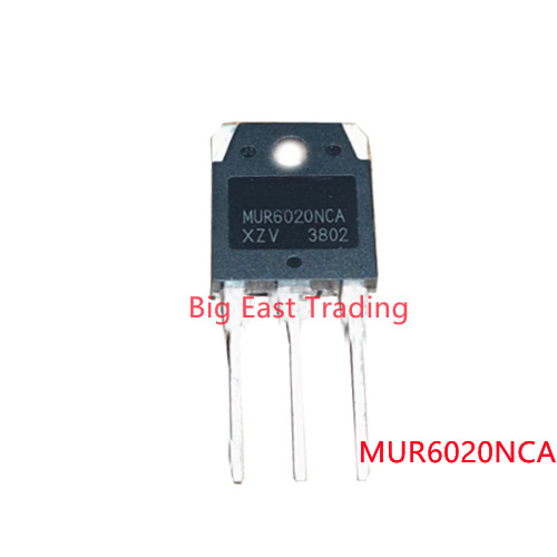 2PCS MUR6020NCA Fast Recovery Diode 60A/200V TO-3P ทรานซิสเตอร์,รับประกันคุณภาพ