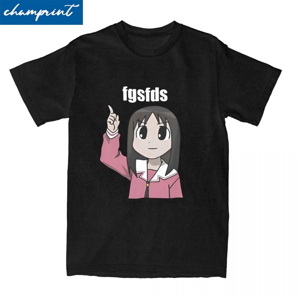 Casual Osaka Autistic Fgsfds T-Shirt Men's Cotton Short Sleeve Funny Kawaii Ayumu Anime Azumanga Dai