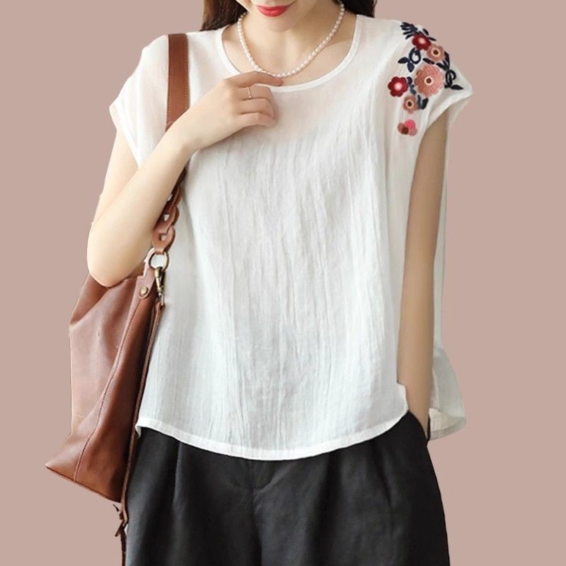 เสื้อแขนกุดสไตล์วิลตันสำหรับผู้หญิง ทำจากผ้าฝ้ายลินิน ออกแบบให้สวมใส่ง่ายและขนาดใหญ่พอดีตัว