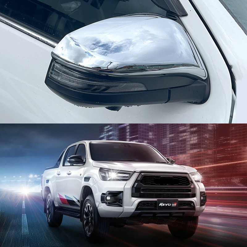 เหมาะสําหรับ HILUX HILUX REVO FORTUNER ดัดแปลงฝาครอบกระจกมองหลังผ่าน rocco