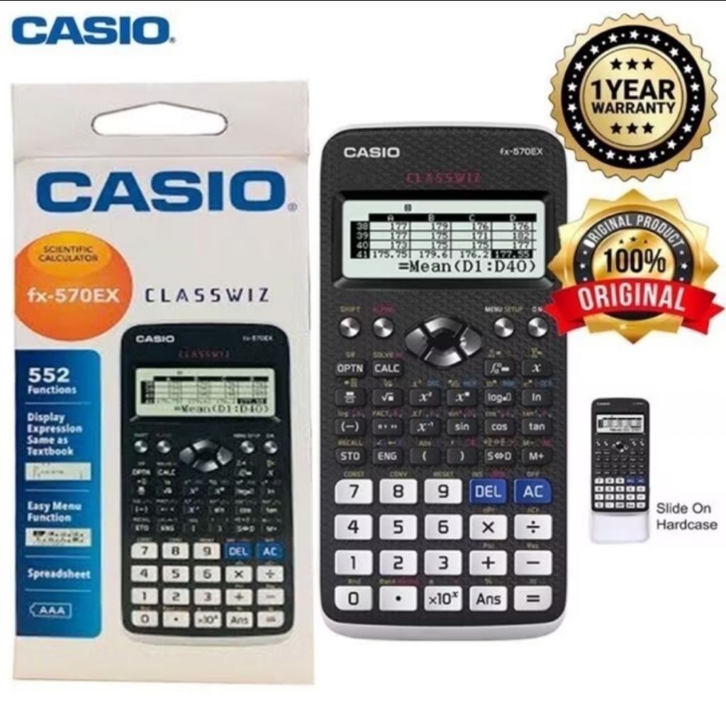 เครื่องคิดเลขวิทยาศาสตร์ Casio FX 991 ex classwiz เครื่องคิดเลขวิทยาศาสตร์ เครื่องคิดเลขวิทยาศาสตร์