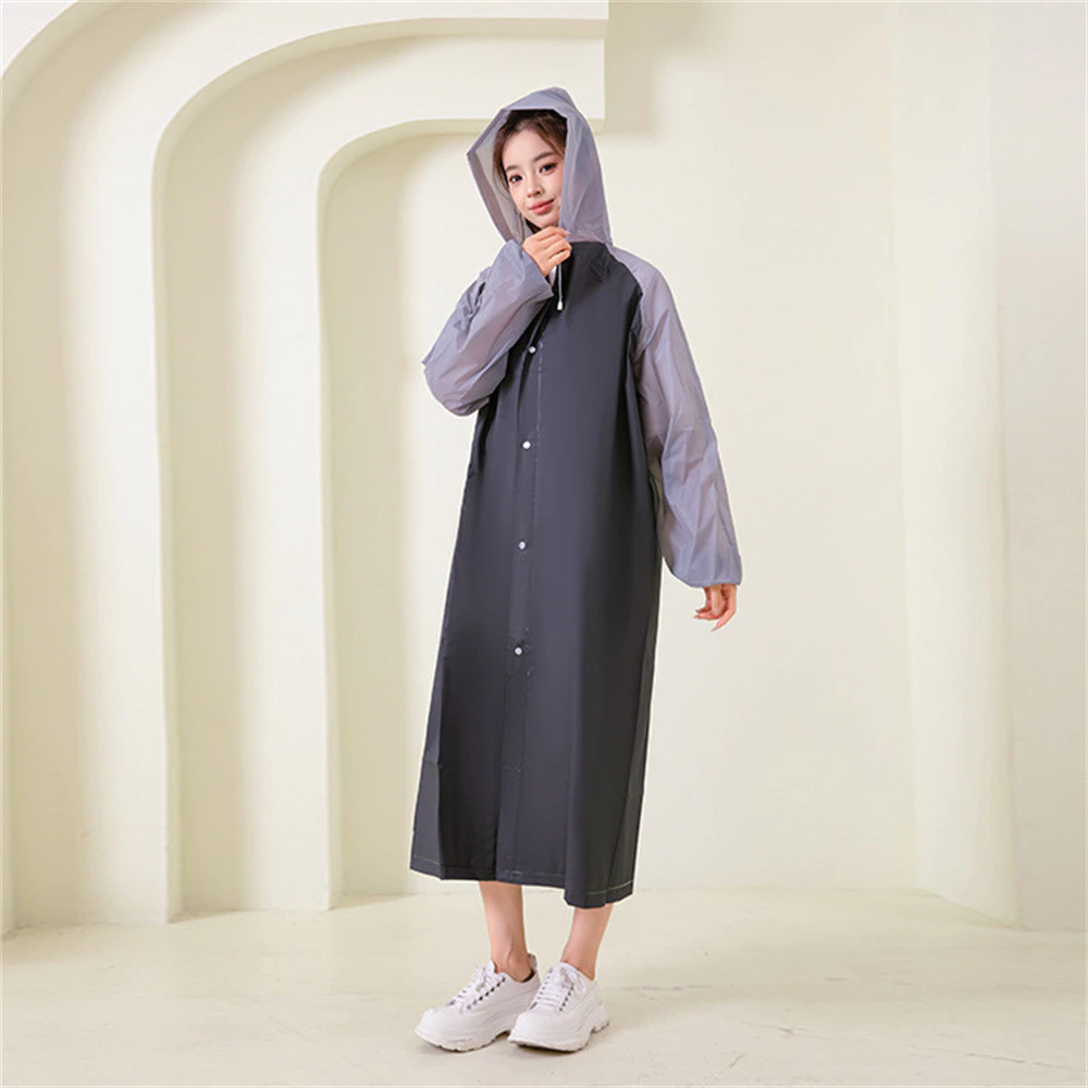 เสื้อกันฝน EVA หนา สีตัดกัน ชายและหญิง thumbnail 8
