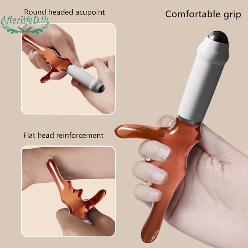 AF T Acupressure เครื่องนวดเท้า Thumb Finger Press Trigger Point บรรเทาผ่อนคลายทั้งร่างกายลึก HandHeld นวดฟุตขาเครื่องมือ A