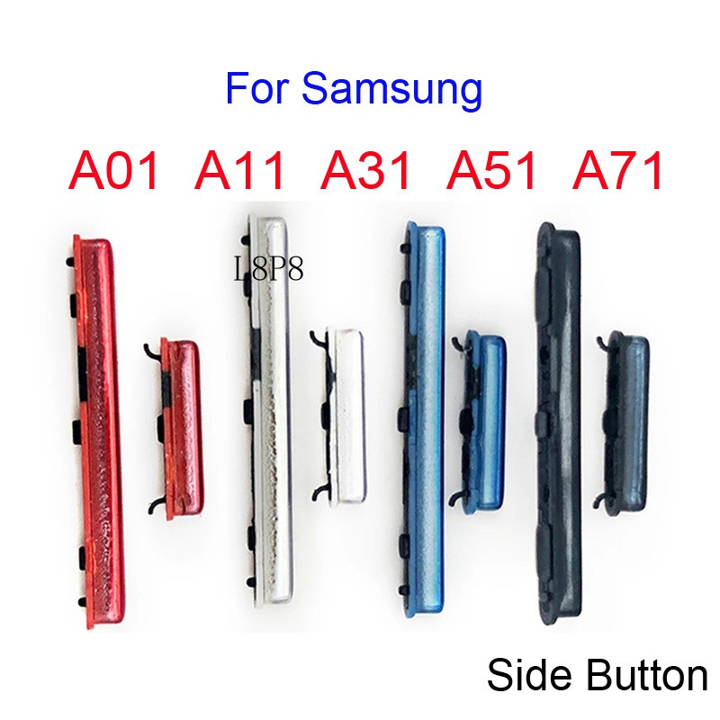 สําหรับ Samsung Galaxy A01 A11 A31 A51 A71 ปุ่มเปิดปิดปุ่มปรับระดับเสียง
