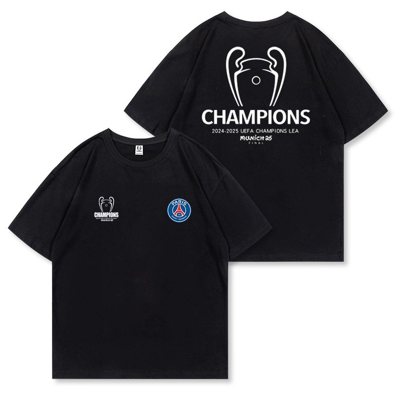 🎁 2025 Paris Saint Germain Champions League Victory Commemorative Football Fan Uniform Men's Short S