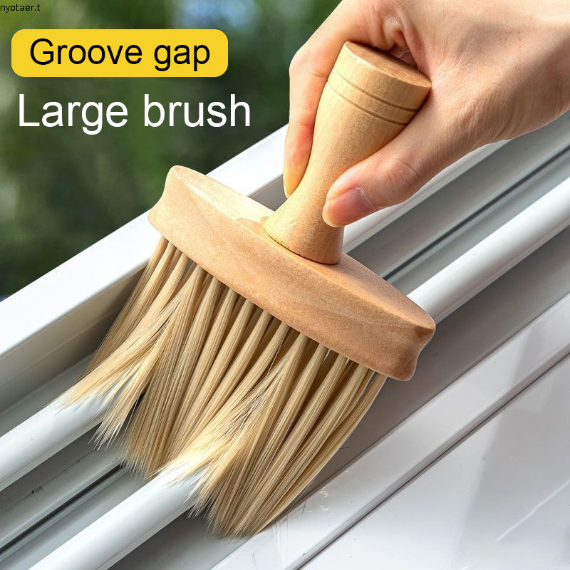 🌷COD🌷แปรงทําความสะอาดช่องแอร์ ขนแปรงนุ่ม แปรงทําความสะอาดคีย์บอร์ด brush แปรง ด้ามไม้ ปัดเศษผม ใช้ได้สารพัดประโยชน์ Soft Brush