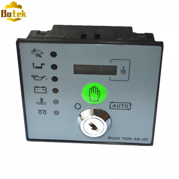 DSE702AS DSE702 702K-AS ตัวควบคุมเครื่องกําเนิดไฟฟ้าเปลี่ยนโมดูลสตาร์ทอัตโนมัติพร้อมปุ่ม
