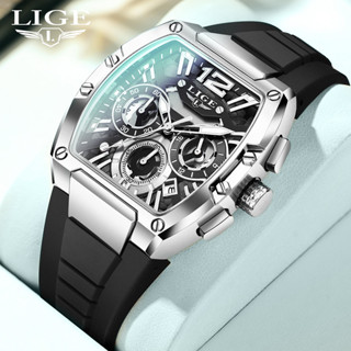 LIGE Watch men แค่ กีฬาคนนาฬิกาหรูหราวันที่แฟชั่นมัลติฟังก์ช…