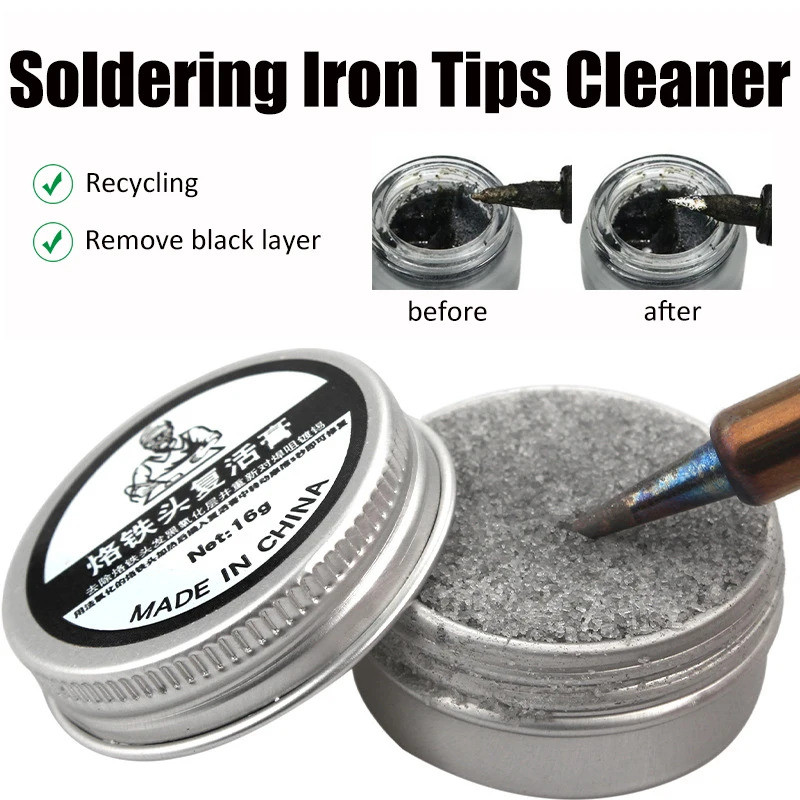 6-60g หัวแร้งทําความสะอาดปลายหัวแร้งหัว Refresher Paste Solder Cream Clean Paste Remover Blackening ซ่อมเครื่องมือ
