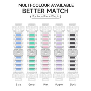 สาย สำหรับ imoo Z1/Z3/Z6/Z7 หัวเข็มขัดแฟลชแม่เหล็ก🔥For imoo Z1/Z3/Z6/Z7 สายคริสตัลโปร่งใส🔥imoo Z1/Z3/Z6/Z7 สายนาฬิกา