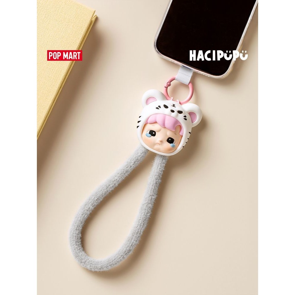 Popmart HACIPU Animal Sticker Sticker Series Mystery Box Mobile Phone Lanyard สินค้าแฟชั่นอินเทรนด์