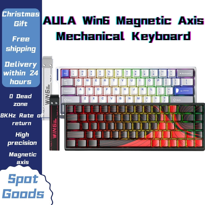 AULA Win 60/68HE Magnetic Axis Mechanical Keyboard DIY Customization Mechanical Keyboard Fps Gaming 