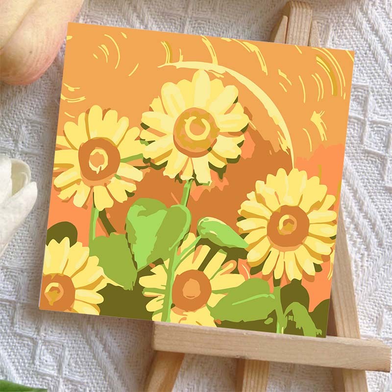 ohayo [มีเฟรม] 20*20 ซม ระบายสีตามตัวเลข ภาพวาดตกแต่งอะคริลิก ของขวัญที่ดีที่สุดสำหรับเด็ก ของขวัญ DIYระบายสีภาพ - รูปที่ 2