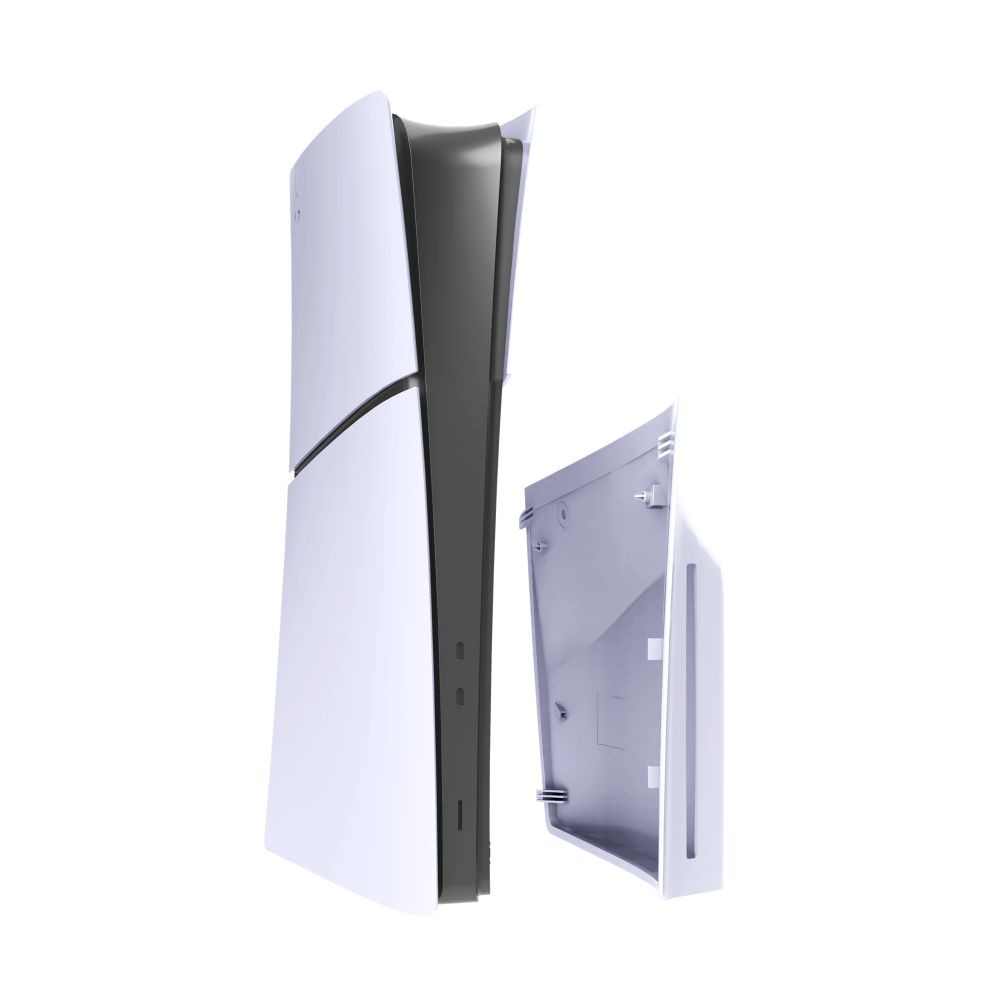 Carnation แผงสีขาว, ABS One Parts Side Disc Plate, คุณภาพสูงเปลี่ยน Hard Faceplate สําหรับ PS5 Slim Disc Digital