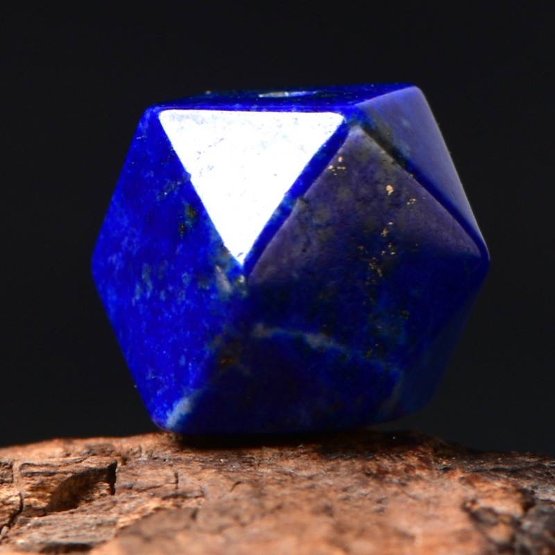 5A ธรรมชาติ Lapis Lazuli คริสตัลเดี่ยวลูกปัด DIY ลูกปัดเครื่องประดับทํา