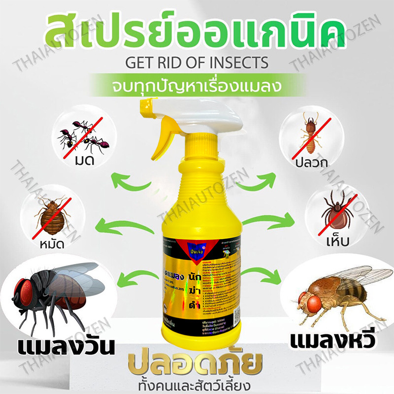 【จัดส่งฟรี】สเปรย์ไล่แมลงวัน กำจัดแมลงวัน 500ml ได้ผล100% ภายใน 300เมตรไม่มีแมลงวัน เหมาะสำหรับคนท้องและทารก