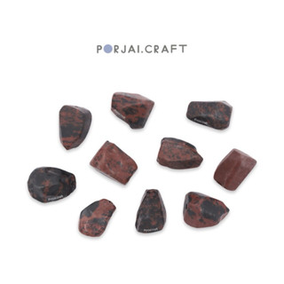 Mahogany Obsidian Free Form Bead ลูกปัดมะฮอกกานีออบซิเดียน