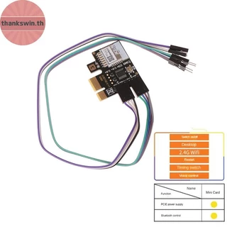 Thankswin A3 Tuya Wifi PC Power คอมพิวเตอร์เดสก์ท็อป Remote Boot Startup Card Telecommuting PICE การ์ด th