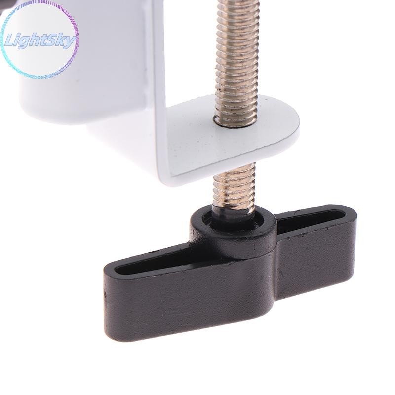 Lightsky Universal Clamp DIY อุปกรณ์คลิปโลหะคงที่สกรูผู้ถือกล้องขาตั้งสําหรับออกอากาศไมโครโฟนโคมไฟตั้งโต๊ะ Clamp TH