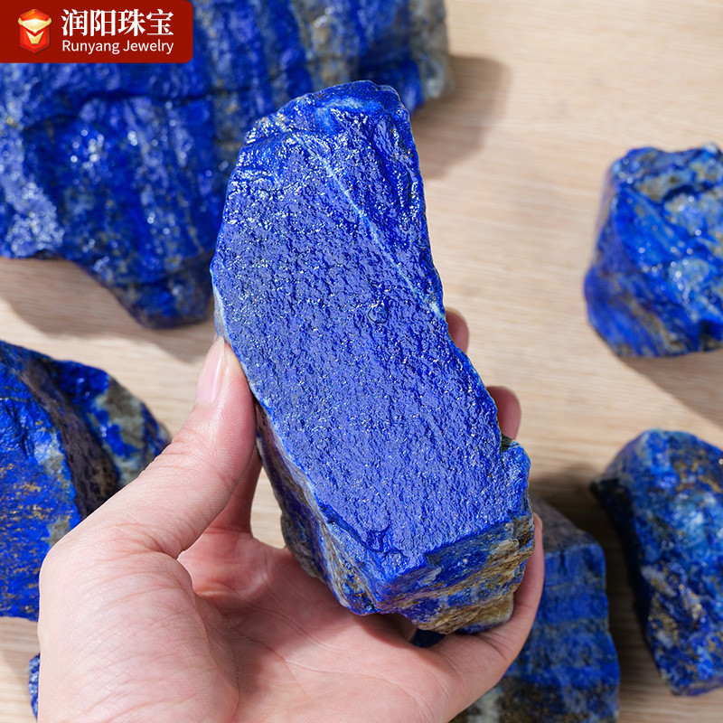 คริสตัลธรรมชาติไพฑูรย์ตัวอย่างแร่แร่ดิบสีฟ้าอัฟกานิสถานตกแต่งหินหอมระเหย