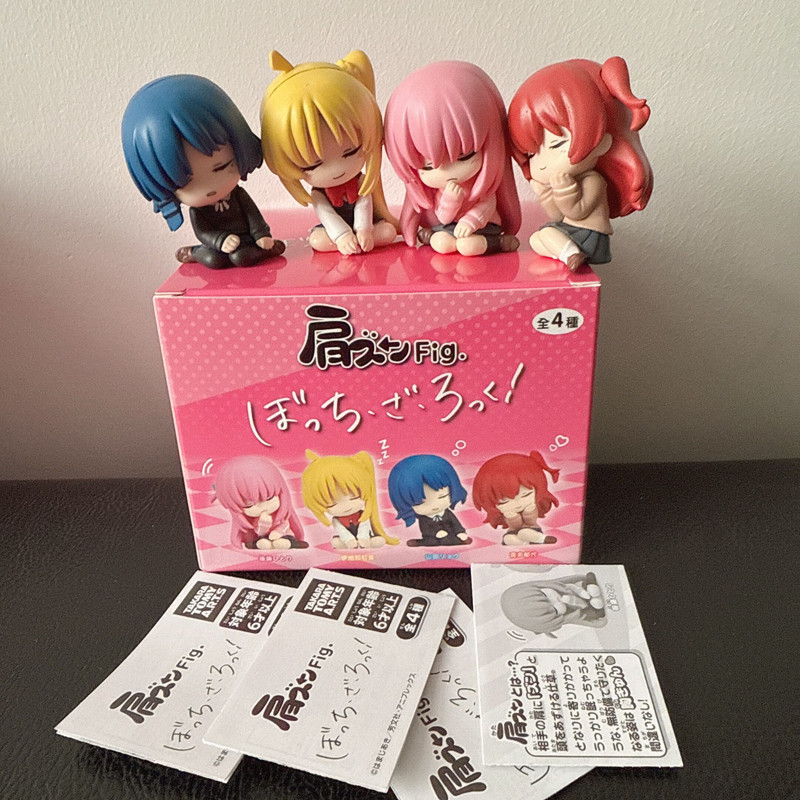 4 ชิ้น/เซ็ต 5 ซม. Bocchi the Rock! อะนิเมะรูปกระดาษไข่ Gotoh Hitori Ljichi Nijika Yamada Ryo Kita Ikuyo รุ่น Q PVC Action Figures ตุ๊กตาของเล่น