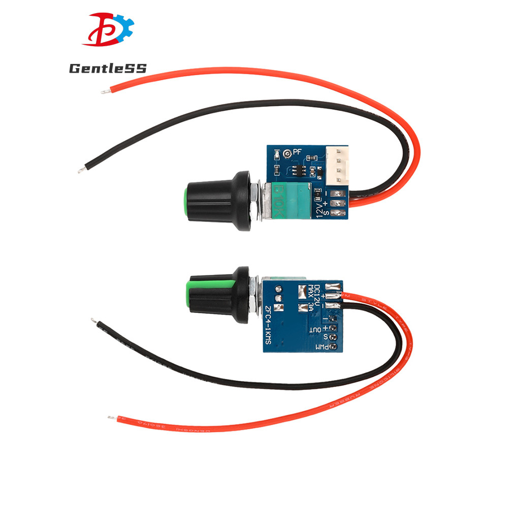 DC5-12V พัดลม PWM 4 สายแบบแมนนวลพร้อมตัวควบคุมพัดลมแชสซีสวิตช์ควบคุมความเร็วลดเสียงรบกวน