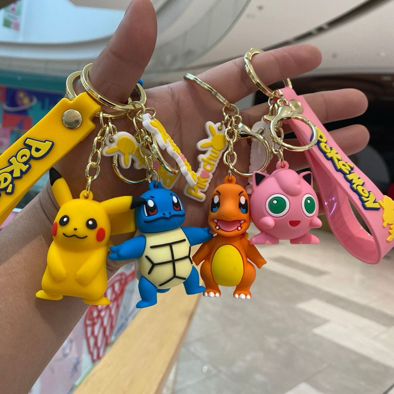 GANTUNGAN JOY KC11 - พวงกุญแจโปเกมอน / พวงกุญแจของที่ระลึกพร้อมตัวอักษรน่ารักสําหรับรถยนต์ กระเป๋าเป