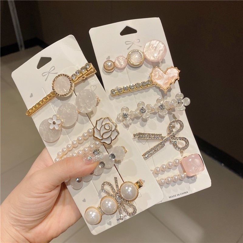 กิ๊บติดผม ประดับไข่มุก หรูหรา สวยงาม พร้อมส่ง