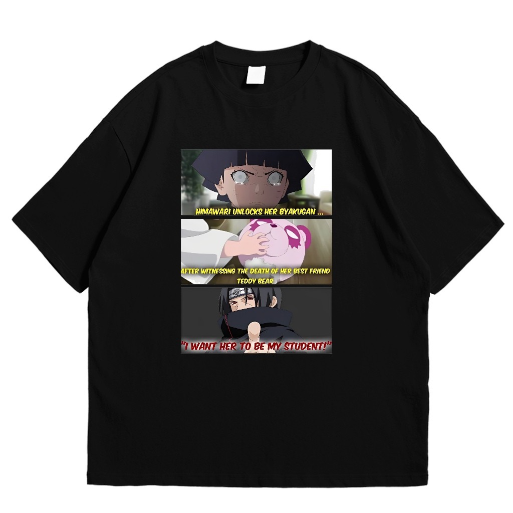 TC 30S NARUTO ANIME HIMAWARI BYAKUGAN เสื้อยืด