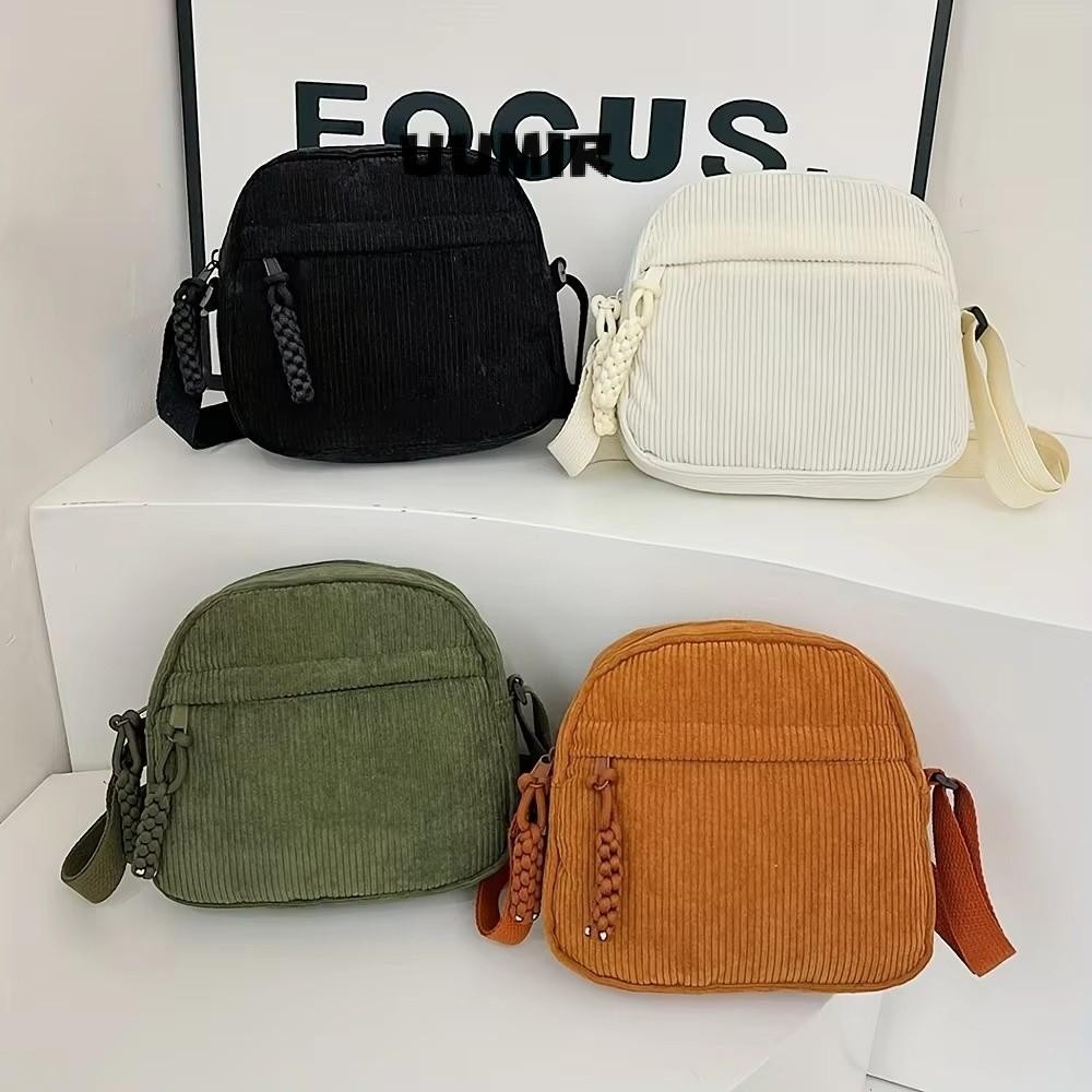 UUMIR Phone Bag กระเป๋าสะพายน้ําหนักเบาความจุขนาดใหญ่ กระเป๋าสะพายข้างผ้าลูกฟูกลําลอง